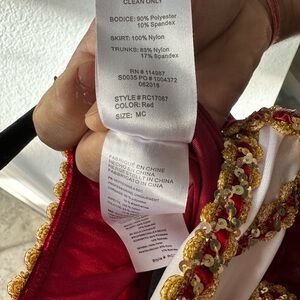 Revolution White and Red Embellished nutcracker balle costume